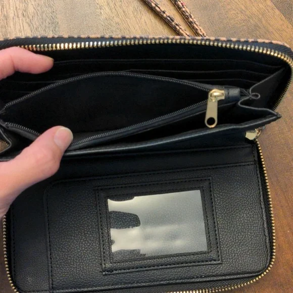 Betsey Johnson Leopard Print Zip-Around Wristlet Wallet - Picture 10 of 13